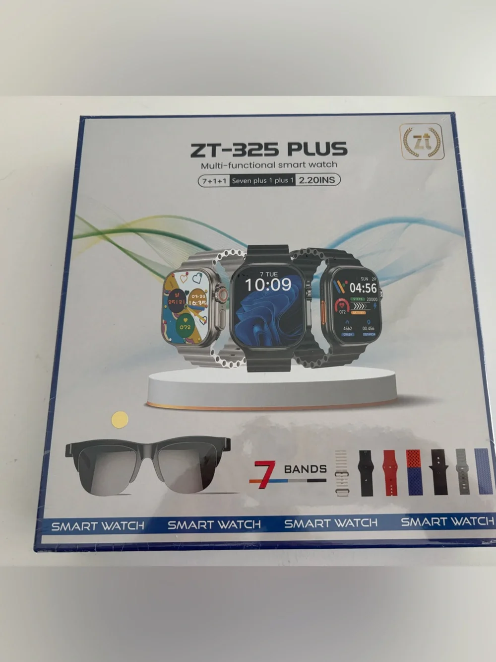 ZT-325 Plus Smartwatch with Black Band